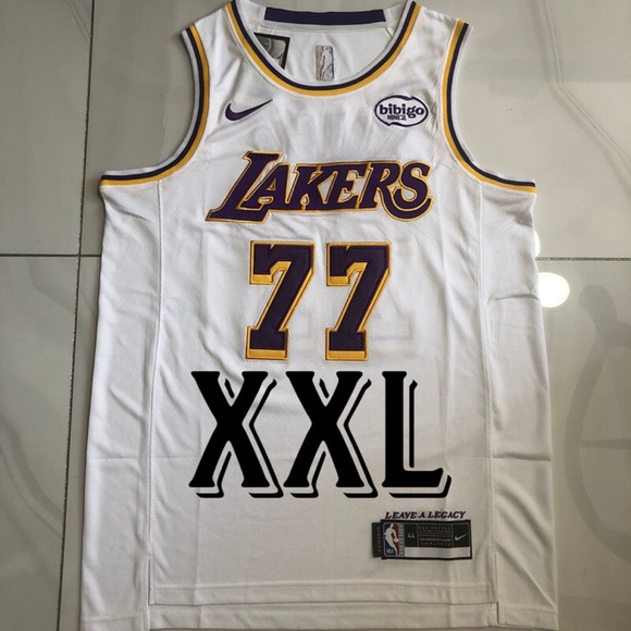 Other - Double Stitched Luka Doncic White Los Angeles Lakers Jersey Association Edition